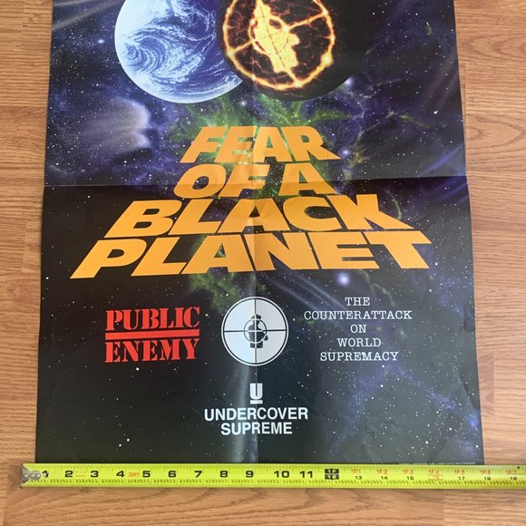 Supreme SS18 Undercover Public Enemy Fear of a Black Planet Poster (only) - Picture 2 of 3
